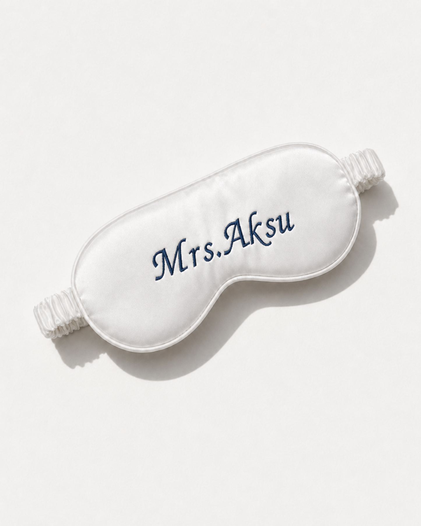 Mrs. Nakışlı Kişiye Özel Saten Uyku Göz Bandı – Wedding Collection