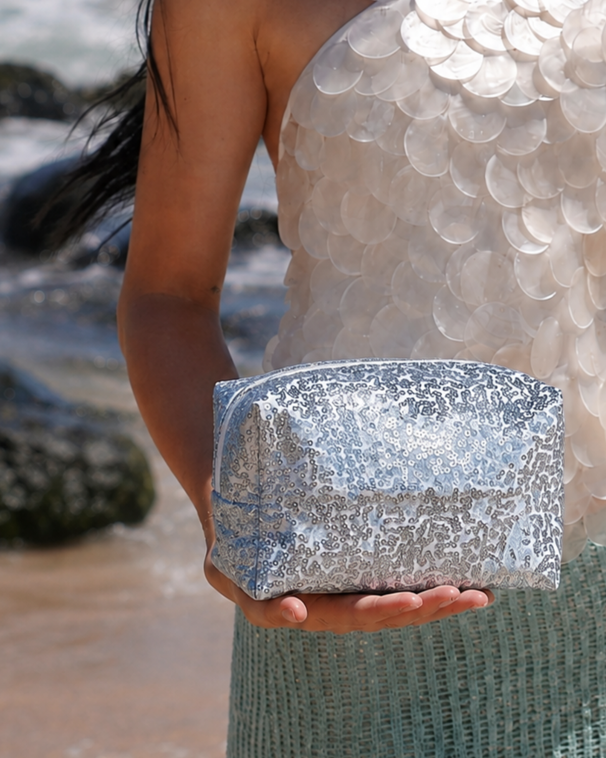 Siren Sparkle Mini Makeup Bag — Mermaid Society Limited Collection