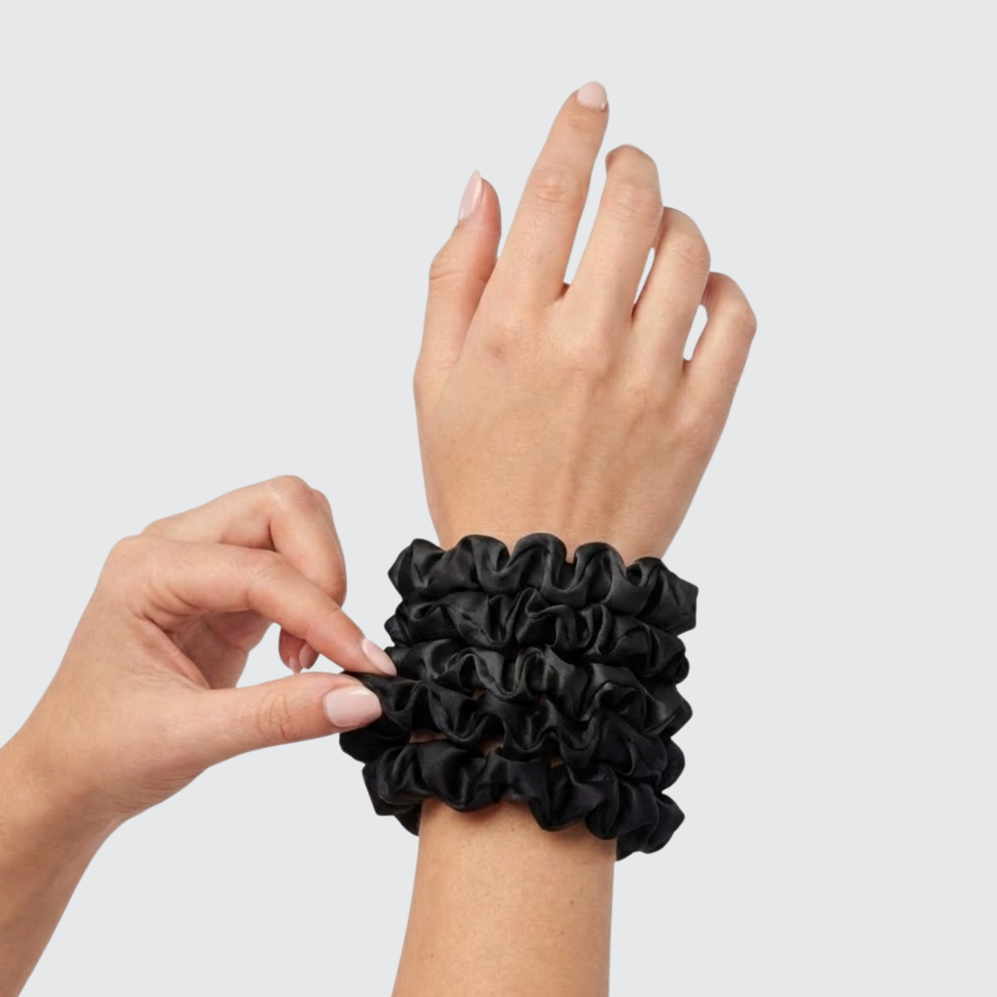 Night Glow Skinny  XS Saten Scrunchie Toka Seti (5’li)