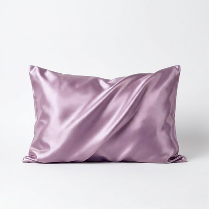 Lilac – Premium Düz (İşlemesiz) Saten Güzellik Yastık Kılıfı