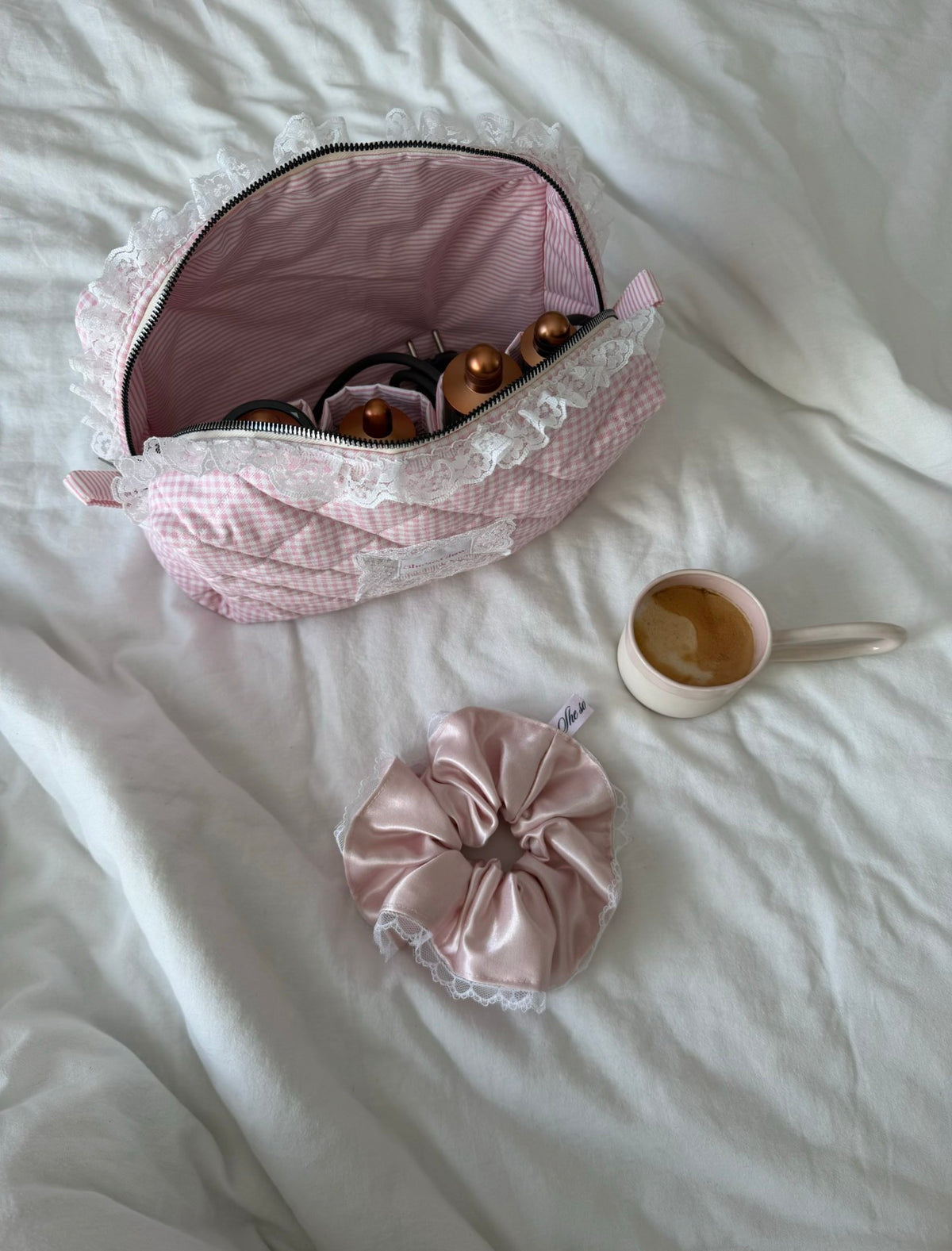 Dantelli XL Saten Scrunchie – Wedding Collection