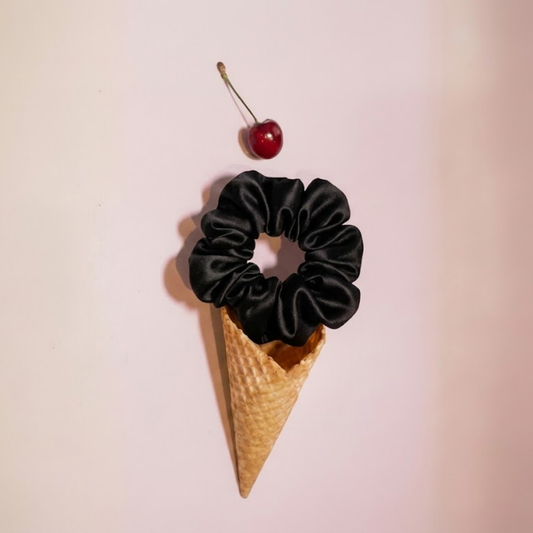 Ophelia Satin Scrunchie Duo | Vegan Saten İkili Saç Tokası