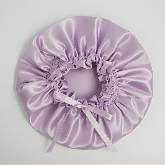 Lilac Saç & Cilt Koruyucu Premium Saten Uyku Bonesi