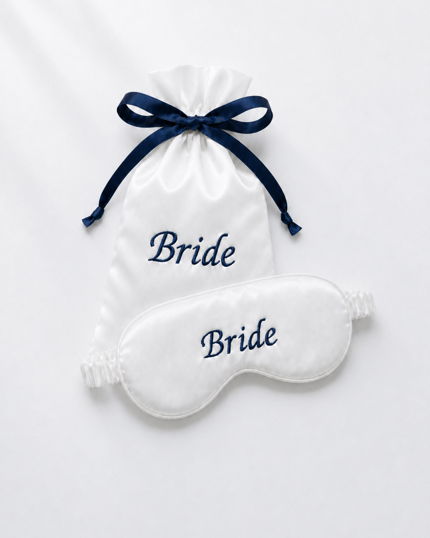 Bride Nakışlı Kişiye Özel Saten Uyku Göz Bandı – Wedding Collection