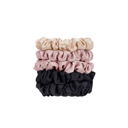 Rosy Glow Skinny XS Saten Scrunchie Toka Seti (5’li)