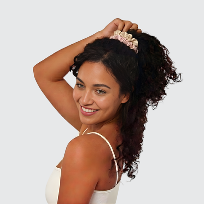 Rosy Glow Skinny XS Saten Scrunchie Toka Seti (5’li)