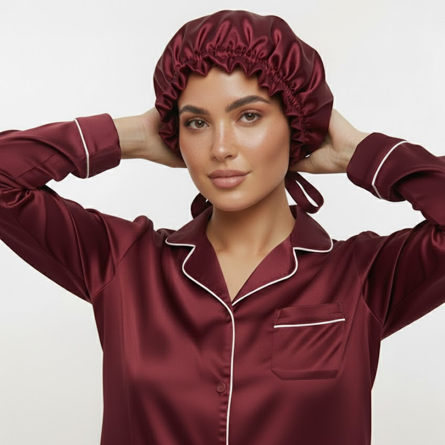 Elizabeth Saç & Cilt Koruyucu Premium Saten Uyku Bonesi